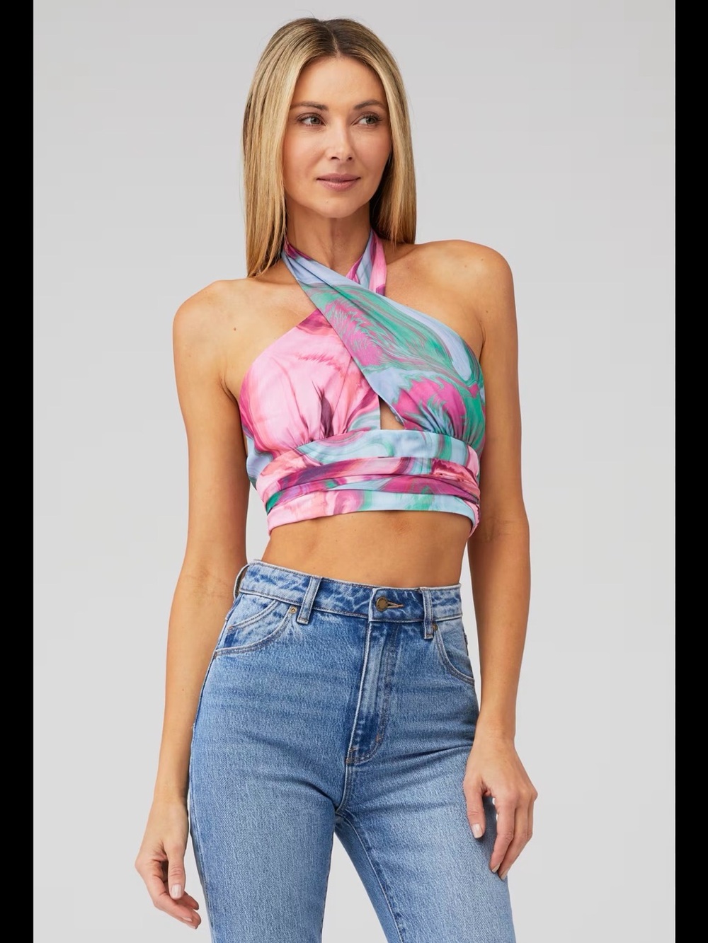 Revolve Amanda Uprichard Lavera Top in Mystic